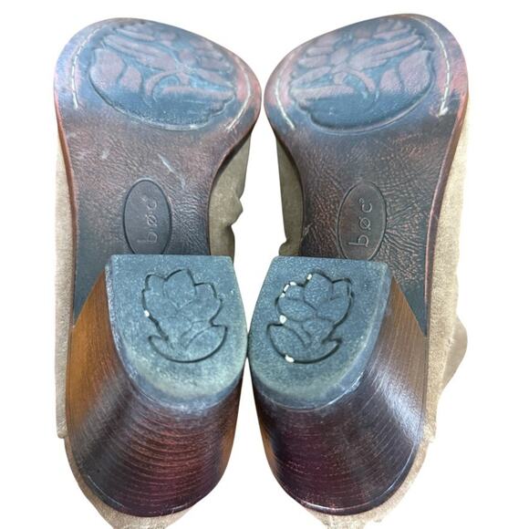 Boc Born Concept Slouchy Leather Suede Block Chunky Heel Ankle Boots Booties 8.5 - Picture 15 of 16